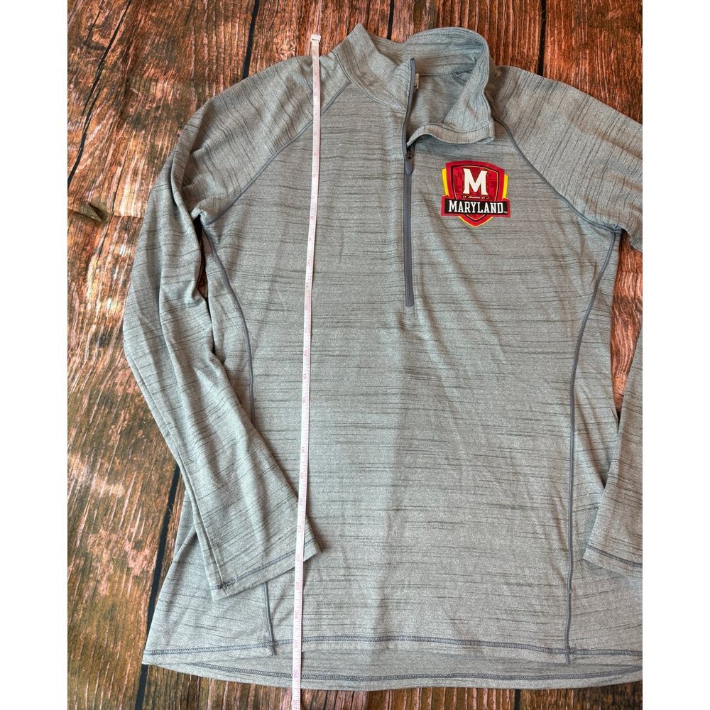 Under Armour gray Maryland 1/4 zip pullover M - Picture 7 of 8